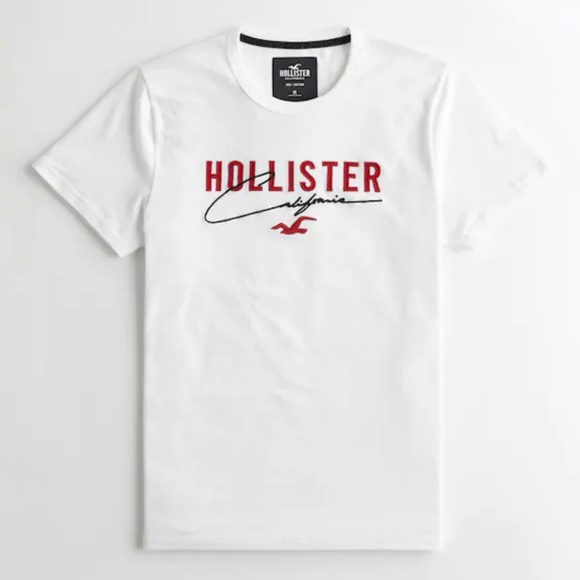 HOLLISTER - Men’s Appliqué Logo Graphic Tee - Picture 1 of 4